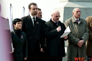 Włocławski Marsz Pamięci w ramach obchodów 70. rocznicy zbrodni katyńskiej z udziałem Joanny Borowiak