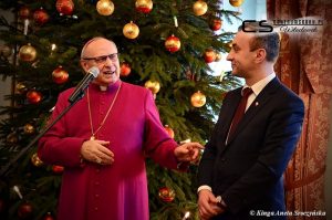 Noworoczne spotkanie w Pałacu Biskupim J.E. Księdza Biskupa Wiesława Alojzego Meringa z przedstawicielami władz