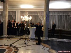 Spotkanie opłatkowe Klubu Parlamentarnego Prawo i Sprawiedliwość w Sali Kolumnowej Sejmu