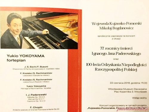 Koncert Yukio Yokoyama we Włocławku w ramach Programu "Niepodległa"