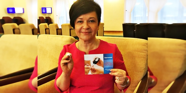 Poseł Joanna Borowiak wzięła udział w akcji Razem ścigamy się z cukrzycą odbywającej się w Sejmie