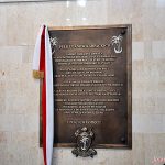 Odsłonięcie tablicy upamiętniającej Pułk Ułanów Karpackich w Sanktuarium NMP Gwiazdy Nowej Ewangelizacji i św. Jana Pawła II
