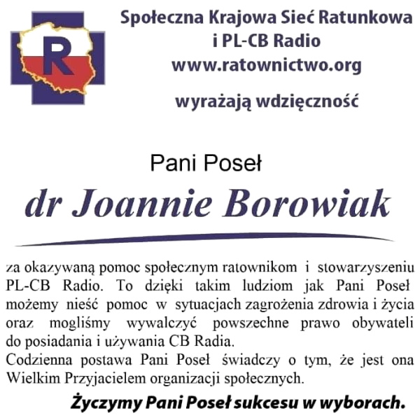 dr Joanna Borowiak Poseł na Sejm RP