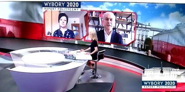 Poseł Joanna Borowiak gościem w programie TVP Info Raport Polityczny