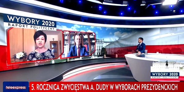Poseł Joanna Borowiak gościem w programie TVP Info Raport Wyborczy