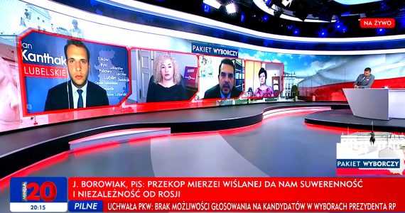 Poseł Joanna Borowiak gościem w programie TVP Info Pakiet Wyborczy