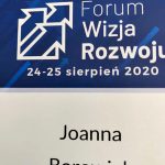 Poseł Joanna Borowiak wzięła udział w III Forum Wizja Rozwoju