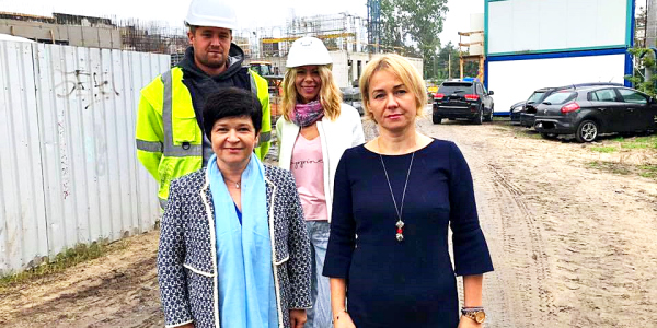 Poseł Joanna Borowiak gościła na budowie nowego gmachu Sądu Okręgowego we Włocławku