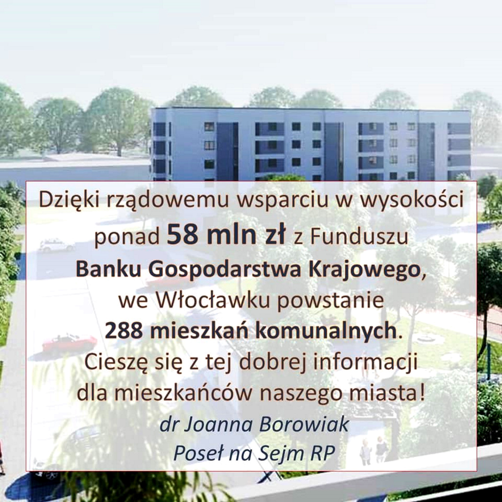 We Włocławku powstanie 288 mieszkań