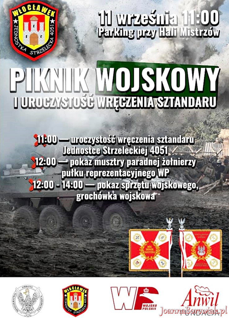 Piknik wojskowy MON i uroczyste wręczenie sztandaru JS4051 z Włocławka