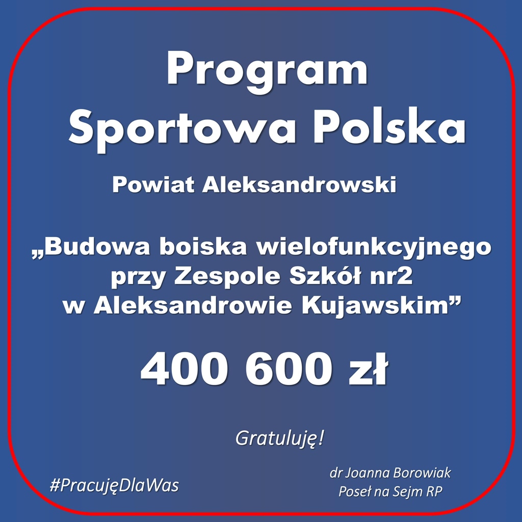 Są pierwsze rozstrzygnięcia Programu Sportowa Polska