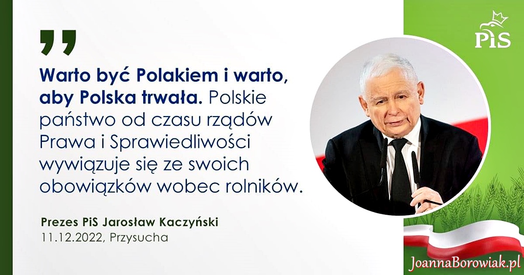 Spotkanie w sprawie Polskiej Wsi w Przysusze z udziałem Prezesa Jarosława Kaczyńskiego