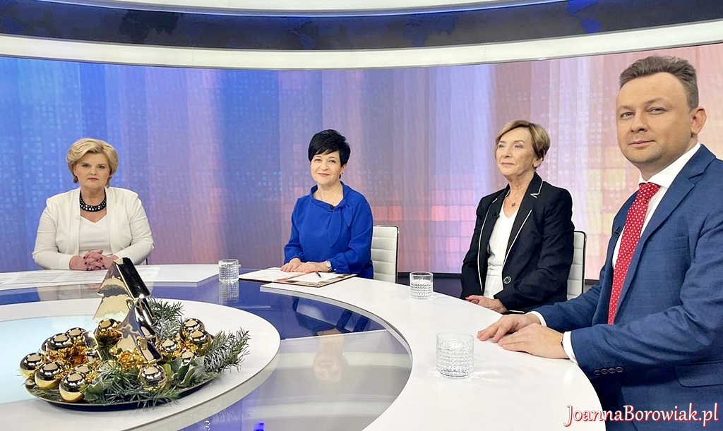 Poseł Joanna Borowiak gościem w programie TVP Info Debata Senior