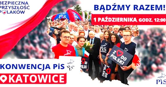 Włocławek w drodze na Konwencję Prawa i Sprawiedliwości w Katowicach